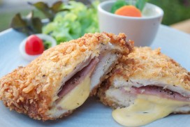 Chicken Steak Stuffed with Ham Cheese